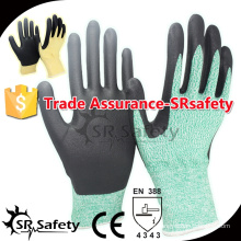 13 Gauge Cut Level 5 beschichtete wasserbasierte PU-Handschuhe Sicherheits-Arbeitshandschuhe